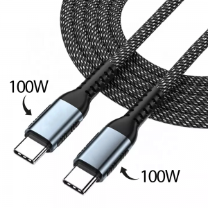 Cablu USB Tip C LUMAUDiO® C Charge 100 W, 2m, 5 A, Cablu incarcator si date tip C