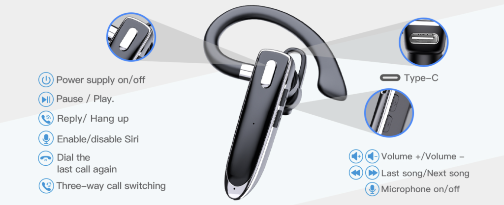 Casca bluetooth handsfree pentru apeluri LUMAUDiO RING