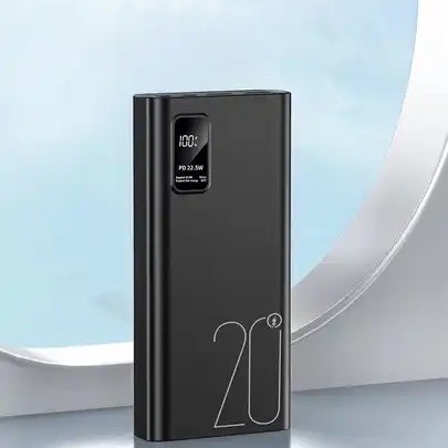 Baterie externă LUMAUDiO Power capacitate 20.000mAh, încărcare fast charge 22.5 W, display digital, compatibilitate universală: Samsung, iPhone, Huawei, Xiaomi