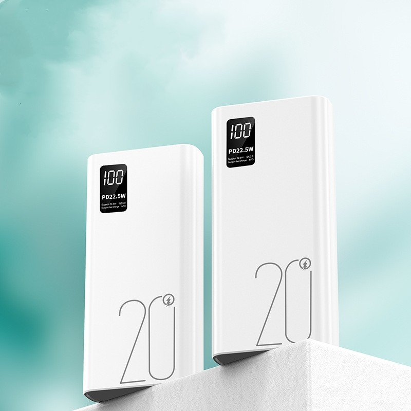 Baterie externă LUMAUDiO Power capacitate 20.000mAh, încărcare fast charge 22.5 W, display digital, compatibilitate universală: Samsung, iPhone, Huawei, Xiaomi