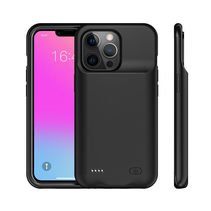 Husă cu baterie externă LUMAUDiO iBoost , compatibilă cu iPhone 13/ 14/ 13 PRO/ 14 PRO, material TPU și ABS, capacitate de 4800mAh