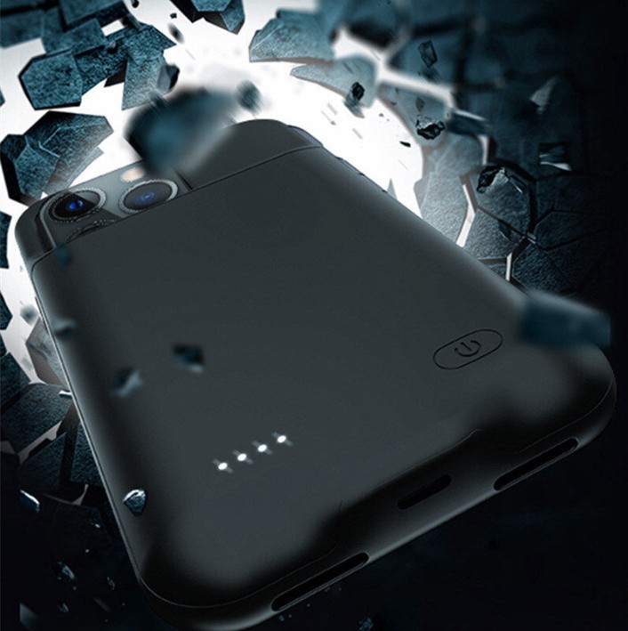 Husă cu baterie externă LUMAUDiO iBoost , compatibilă cu iPhone 13/ 14/ 13 PRO/ 14 PRO, material TPU și ABS, capacitate de 4800mAh