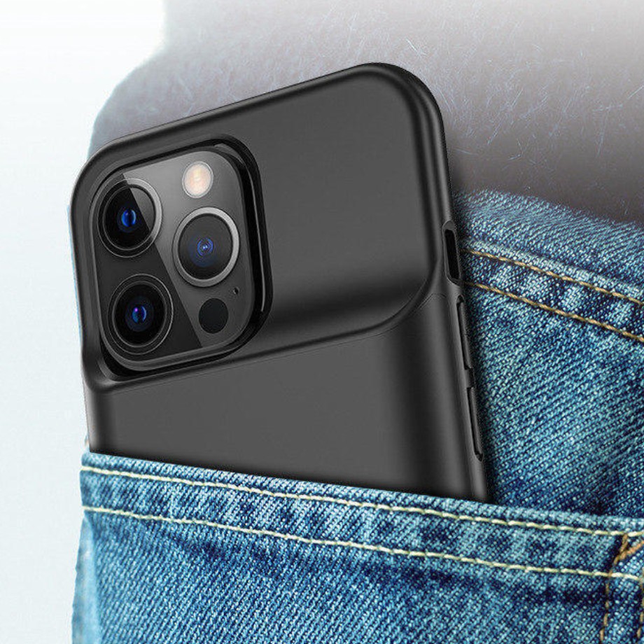 Husă cu baterie externă LUMAUDiO iBoost , compatibilă cu iPhone 13/ 14/ 13 PRO/ 14 PRO, material TPU și ABS, capacitate de 4800mAh