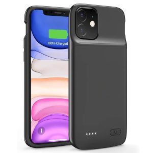 Husă cu baterie externă LUMAUDiO iShell , compatibilă cu iPhone 11, TPU și ABS+PC, capacitate de 5000mAh