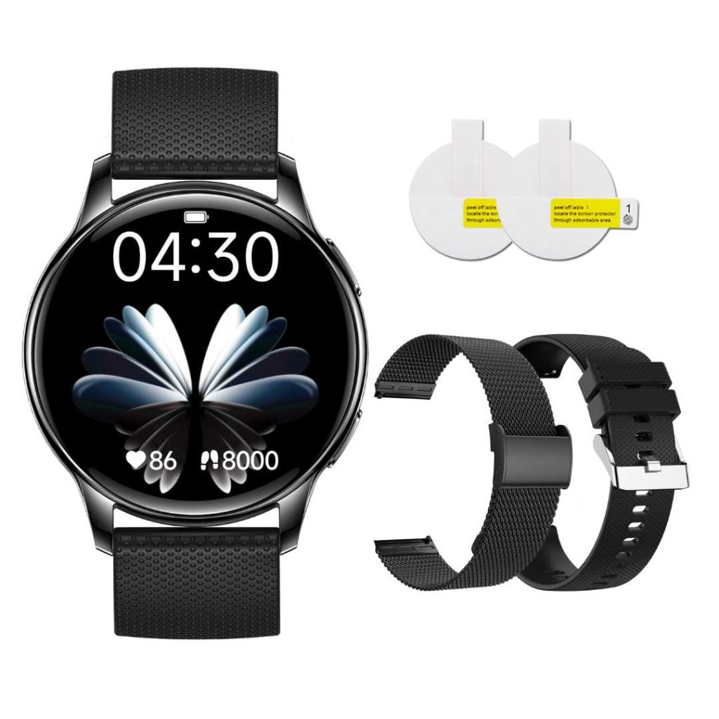 Ceas Smartwatch LUMAUDiO Callix, Autonomie 10 zile, Rezistent la apa, 2 curele