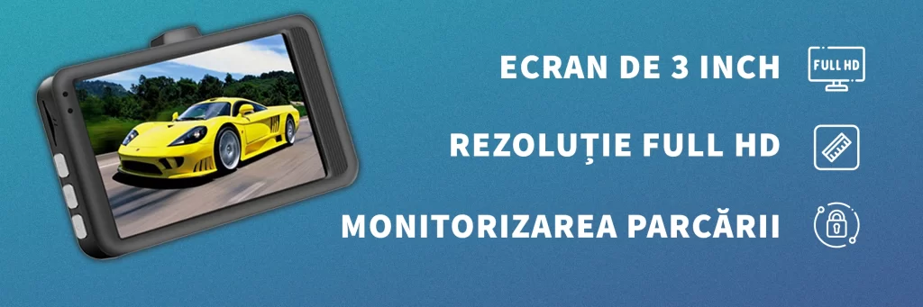 Camera auto LUMAUDiO® ProStreet, Display IPS 3″, Full HD, Night Vision, Senzor Coliziune, Rezistenta la apa 10