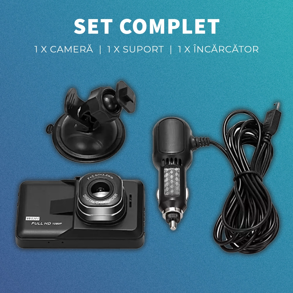 Camera auto LUMAUDiO® ProStreet, Display IPS 3″, Full HD, Night Vision, Senzor Coliziune, Rezistenta la apa 4