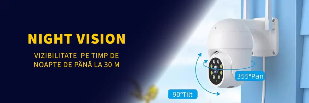 Camera supraveghere exterior LUMAUDiO® Warden cu rezistenta la apa si la temperaturi extreme, Night Vision, Full HD, Alb 10