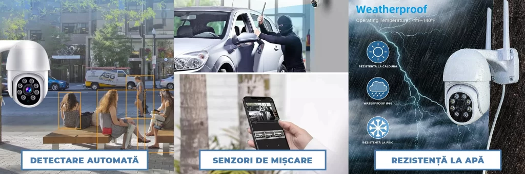 Camera supraveghere exterior LUMAUDiO® Warden cu rezistenta la apa si la temperaturi extreme, Night Vision, Full HD, Alb 8