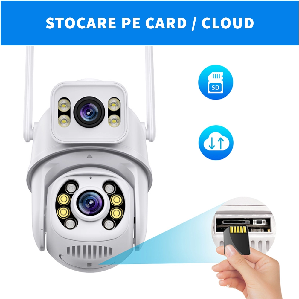 Camera supraveghere exterior LUMAUDiO® Zing, Full Color Night vision, 4K, Rezistenta la intemperii, Alb 4