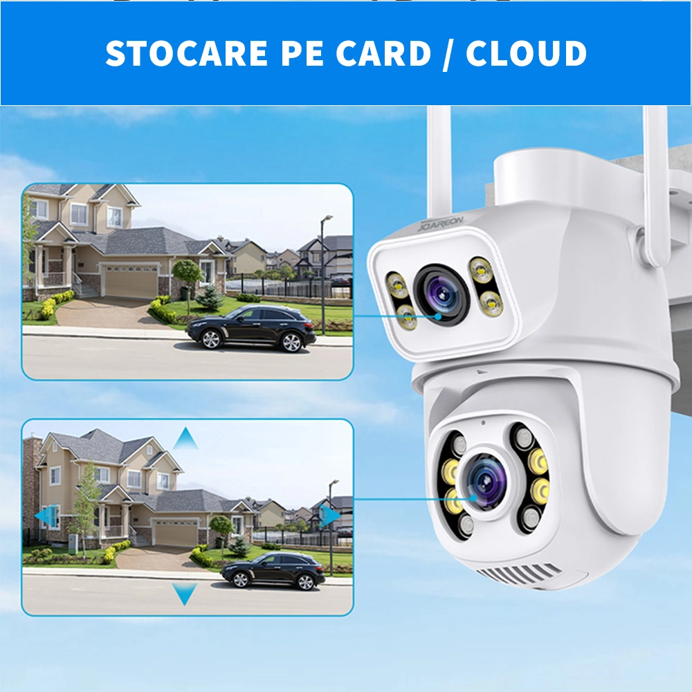 Camera supraveghere exterior LUMAUDiO® Zing, Full Color Night vision, 4K, Rezistenta la intemperii, Alb 5