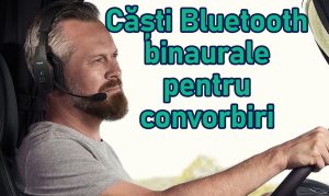 Căști Bluetooth binaurale pentru vorbit la telefon