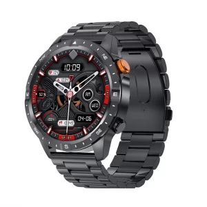 Ceas Smartwatch barbati LUMAUDiO Syncro, Display Amoled, Autonomie 10 zile negru