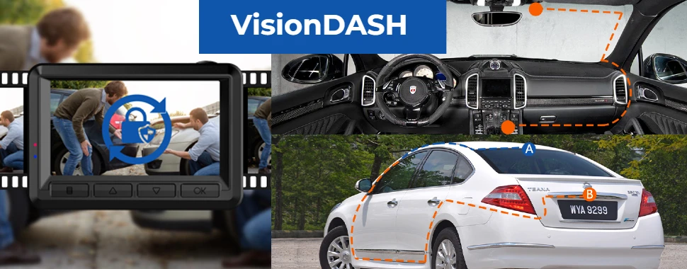 Camera auto LUMAUDiO VisionDASH fata spate