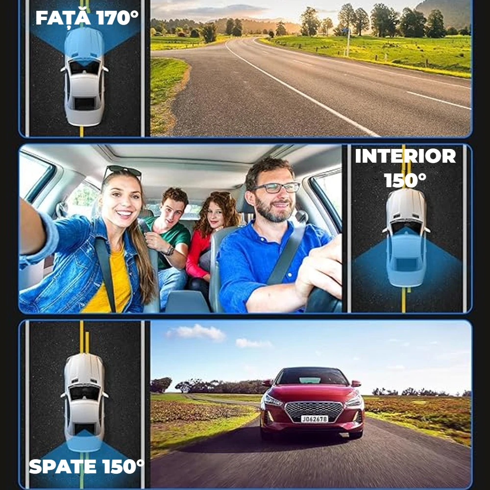 Camera auto fata spate interior LUMAUDiO RoadWatch