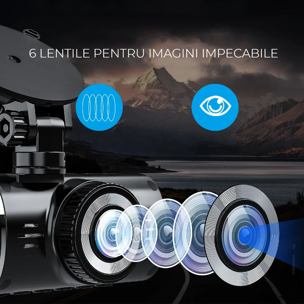 Camera auto fata spate interior LUMAUDiO RoadWatch