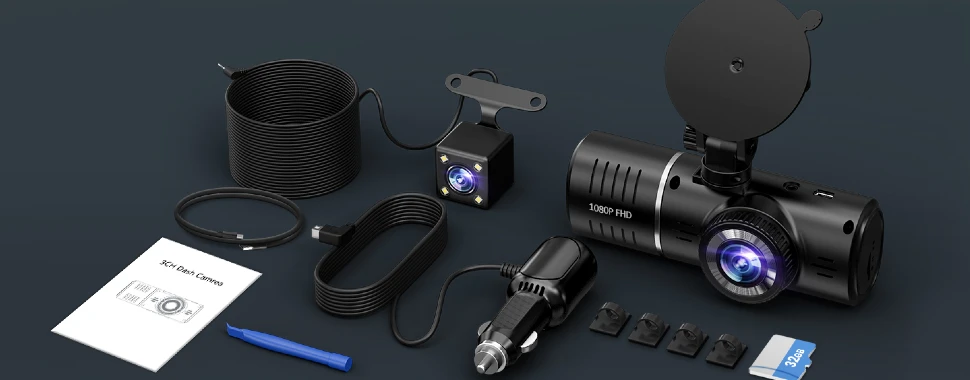 Camera auto fata spate interior LUMAUDiO RoadWatch