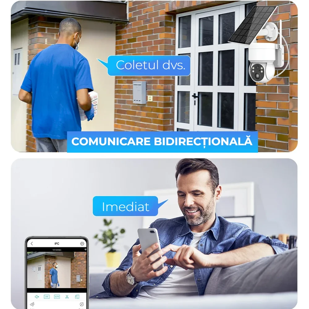 Camera supraveghere exterior LUMAUDiO® SolSecure