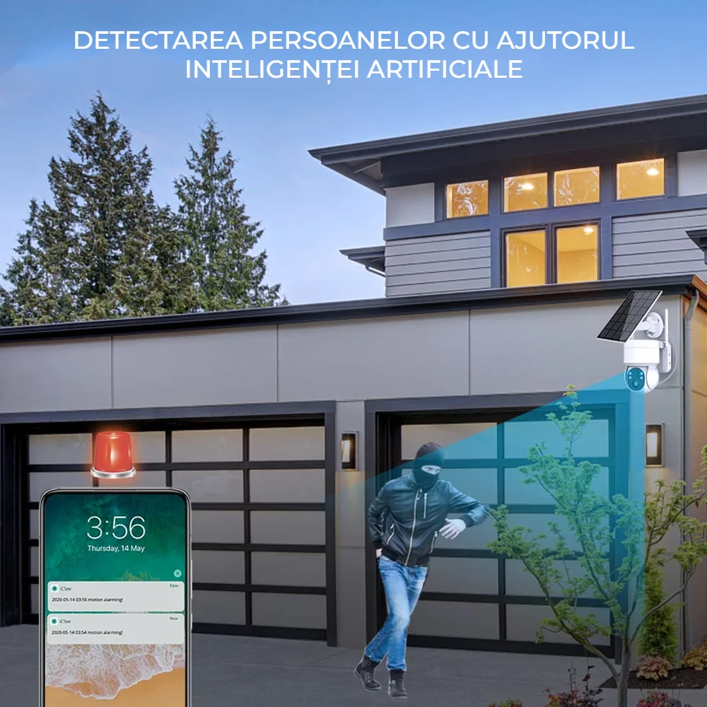 Camera supraveghere exterior LUMAUDiO® SolSecure