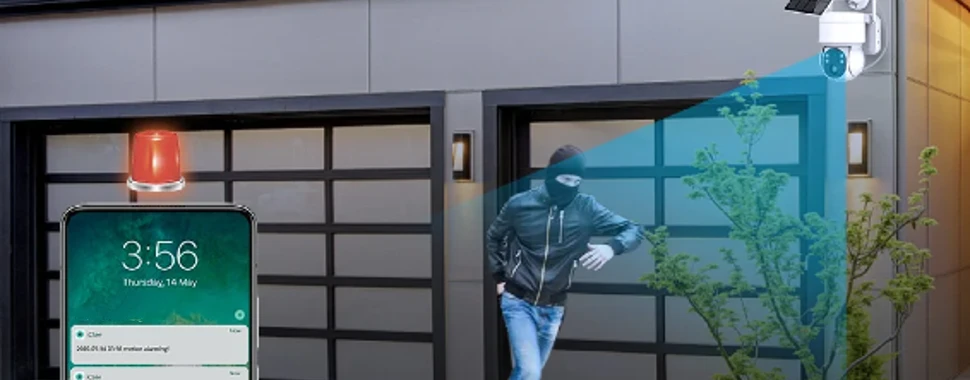 Camera supraveghere exterior LUMAUDiO® SolSecure