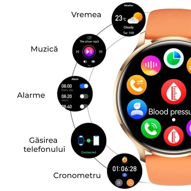 Ceas inteligent Smartwatch LUMAUDiO Verve