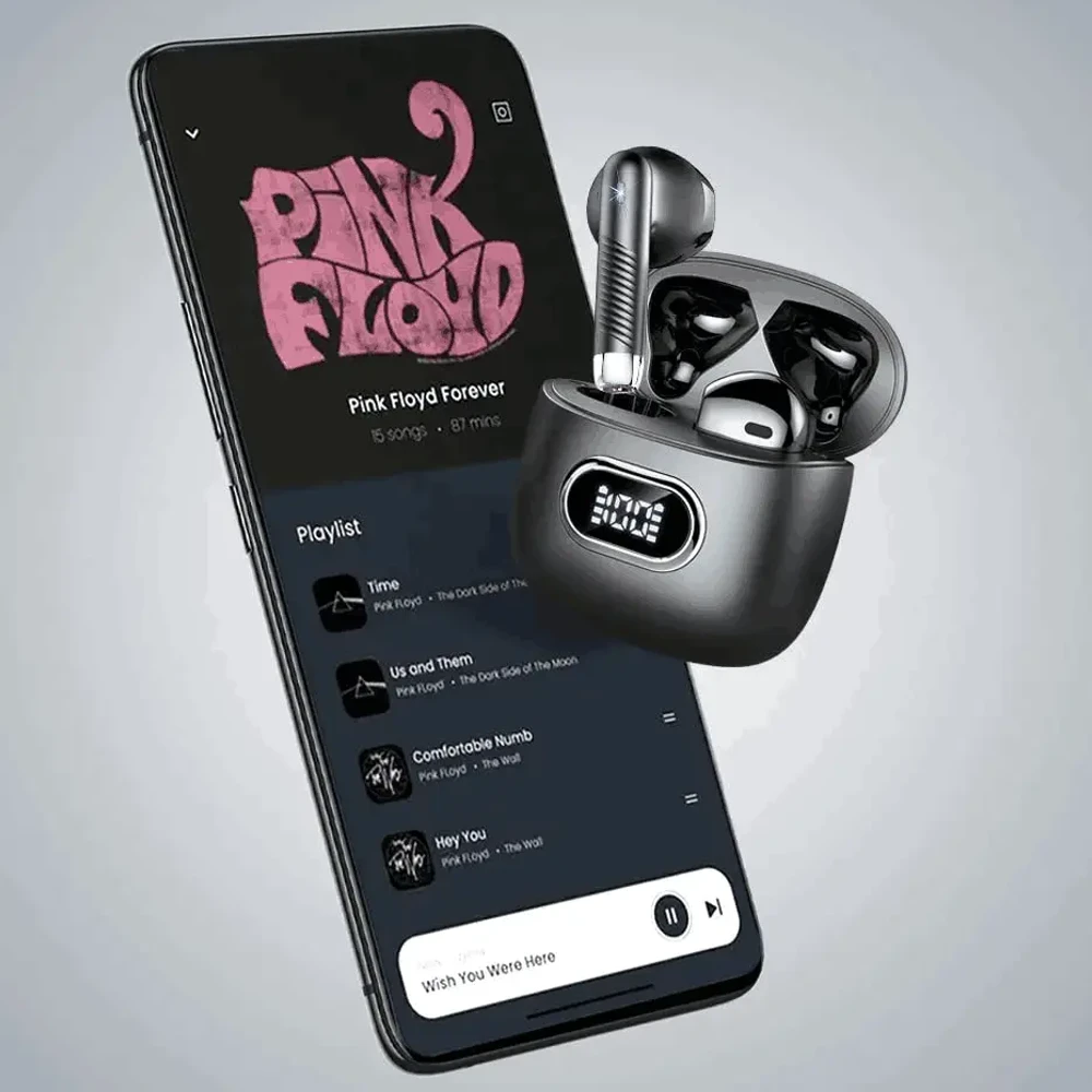 Casti Bluetooth Wireless LUMAUDiO® Kyro, 2 Microfoane pe casca, 40 ore autonomie