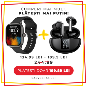 Set cadou LUMAUDiO, Smartwatch Marvel+ Casti Bluetooth Wireless Zoundx