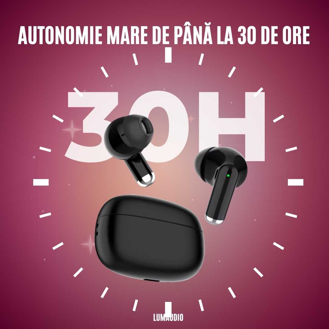 Casti Audio Wireless LUMAUDiO® NanoBeat cu Bluetooth 5.3, Difuzoare de 13mm 11