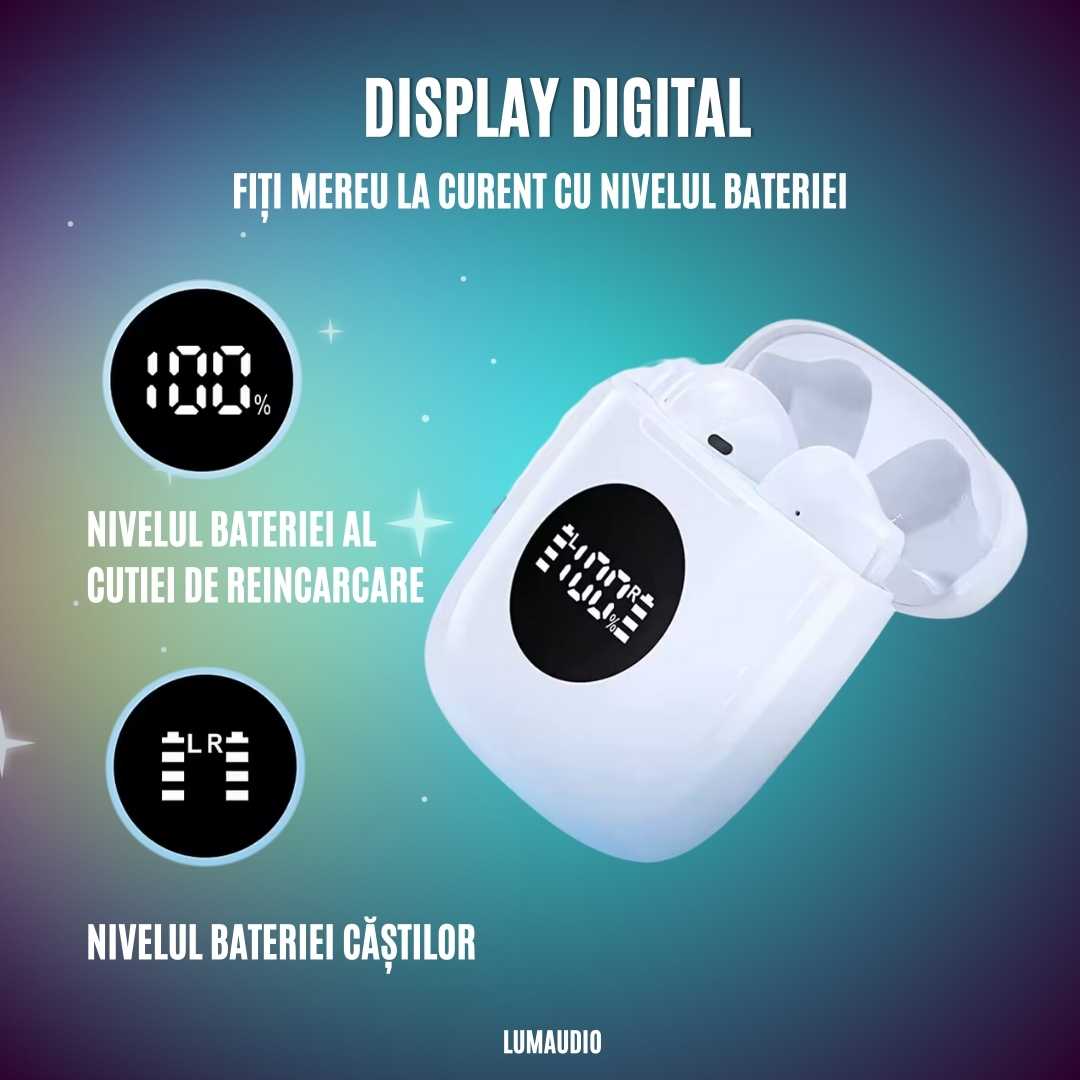 Casti Audio Wireless LUMAUDiO® Zinger cu Autonomie totala de pana la 43 ore si Difuzoare de 13mm 9