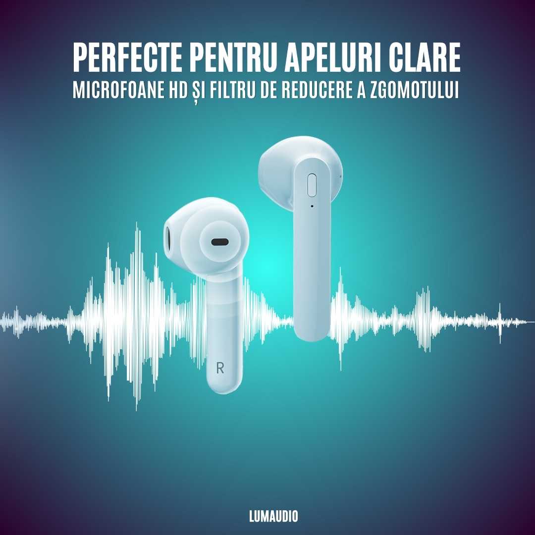 Casti Audio Wireless LUMAUDiO® Zinger cu Autonomie totala de pana la 43 ore si Difuzoare de 13mm 7