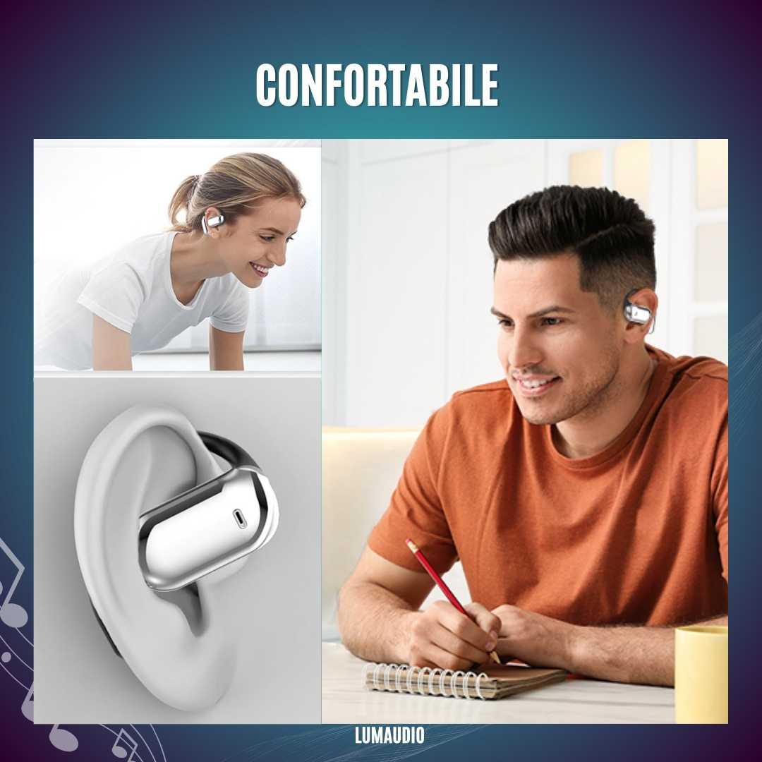 Casti Bluetooth Wireless LUMAUDiO® Airo cu Tehnologie Opean Ear si Bluetooth 5.4