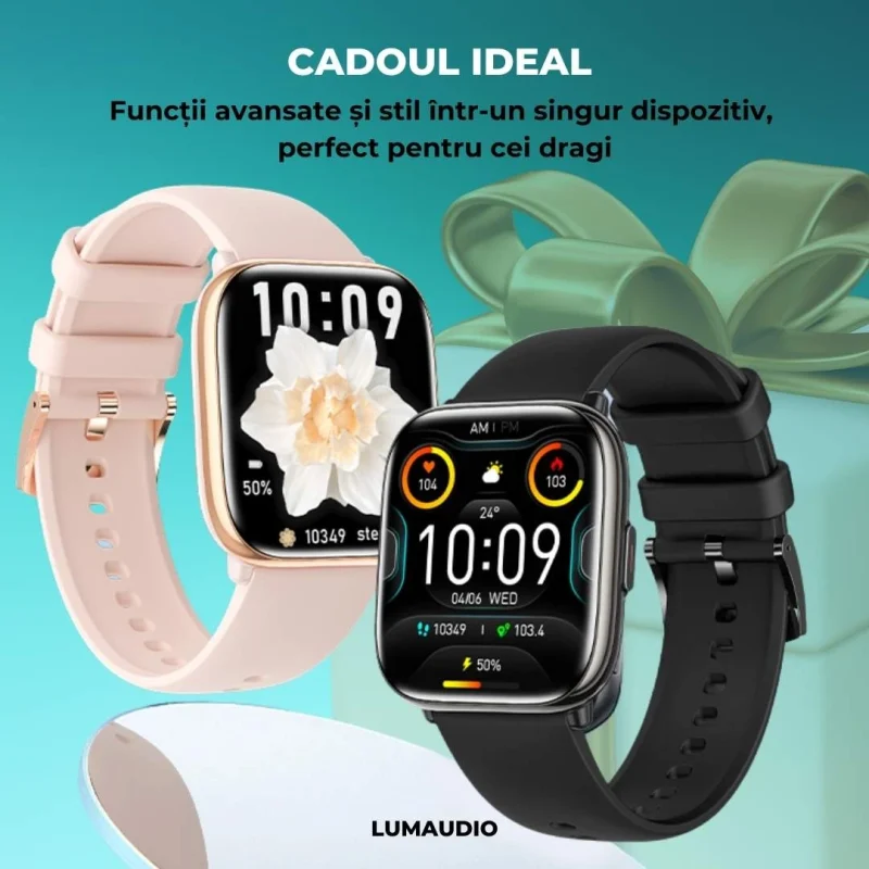 Ceas Smartwatch dama LUMAUDiO® Quantum, idei cadou