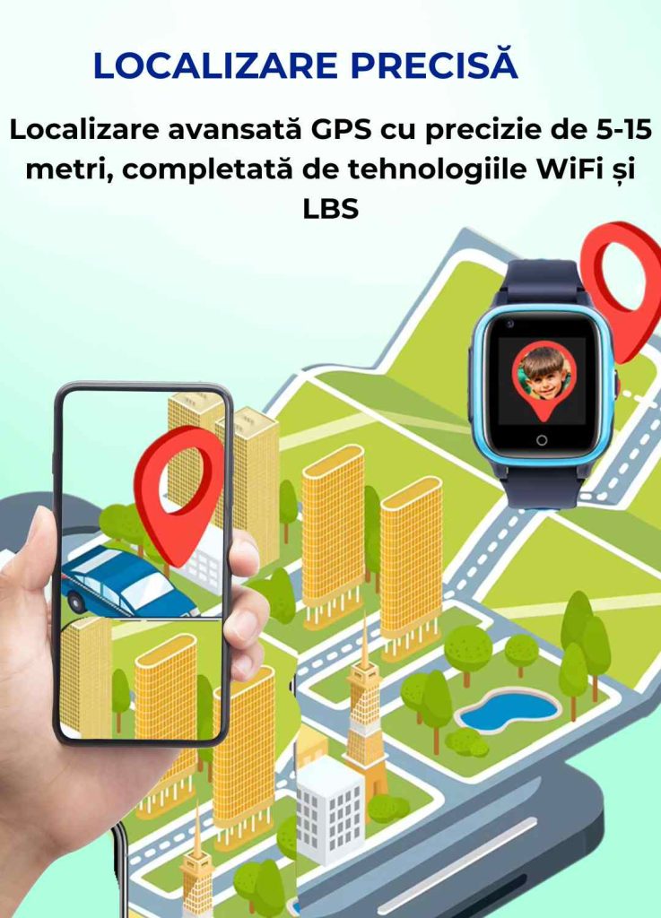 Smartwatch copii LUMAUDiO® Spot cu GPS