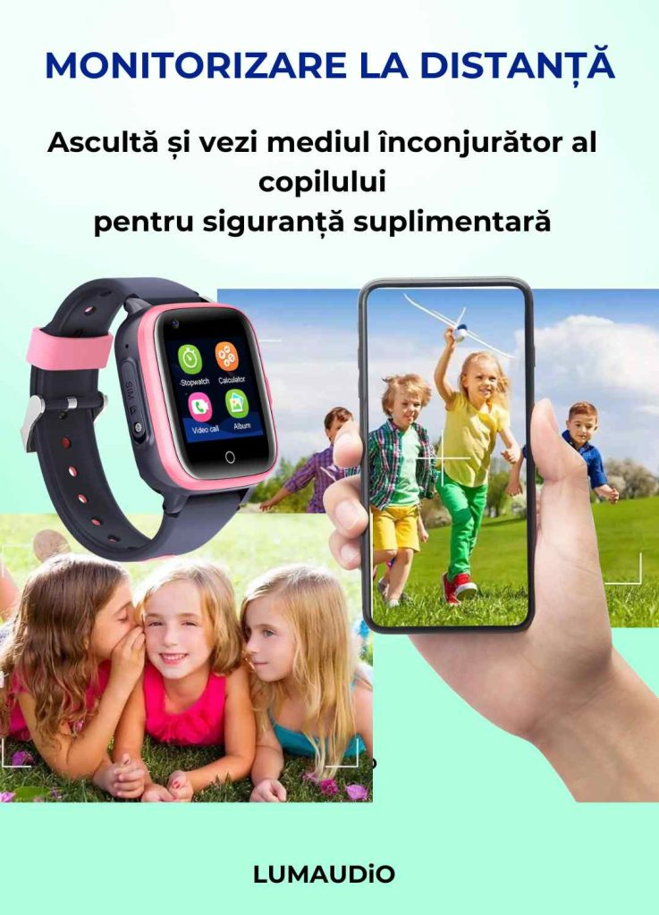 Smartwatch copii LUMAUDiO® Spot cu functie spion