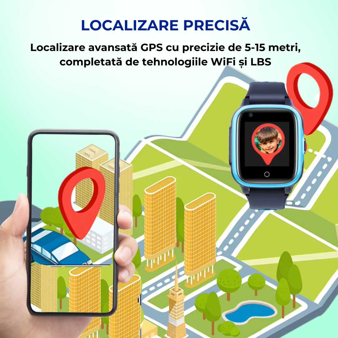 Smartwatch copii LUMAUDiO® Spot cu GPS