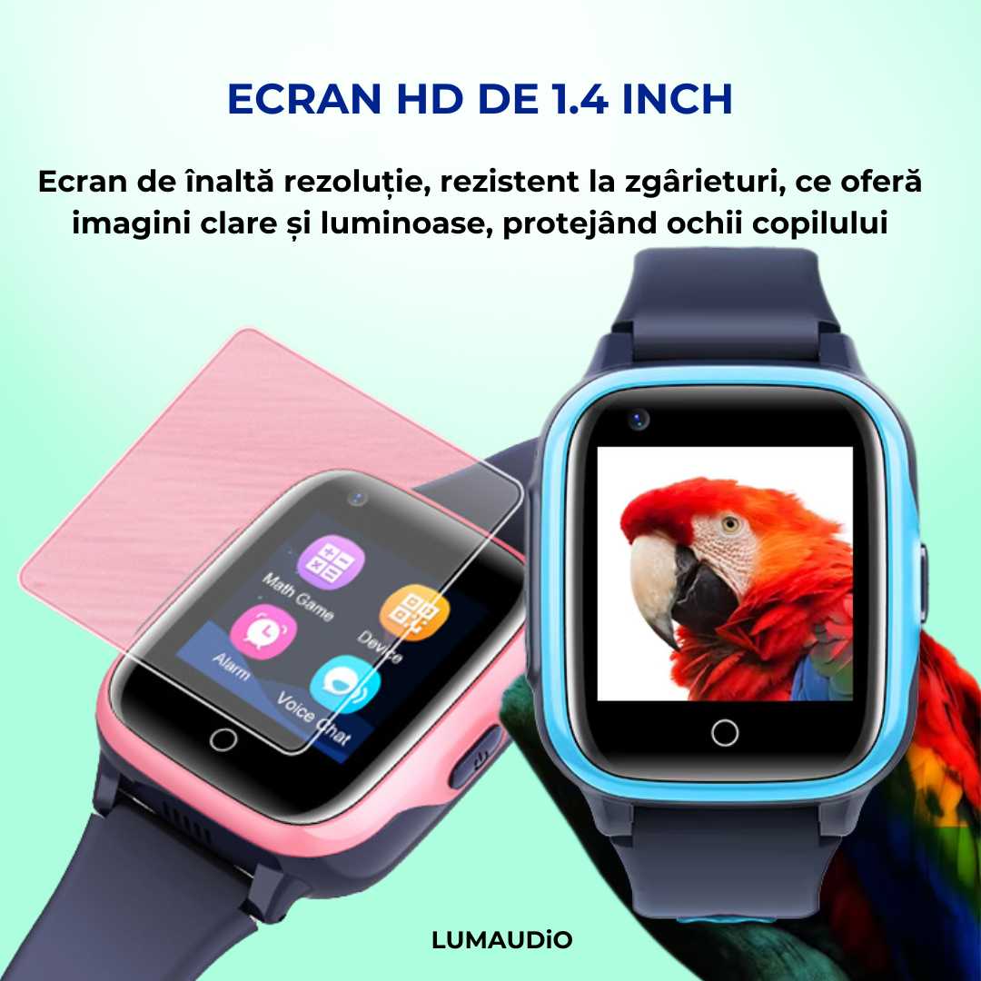 Smartwatch copii LUMAUDiO® Spot cu ecran HD
