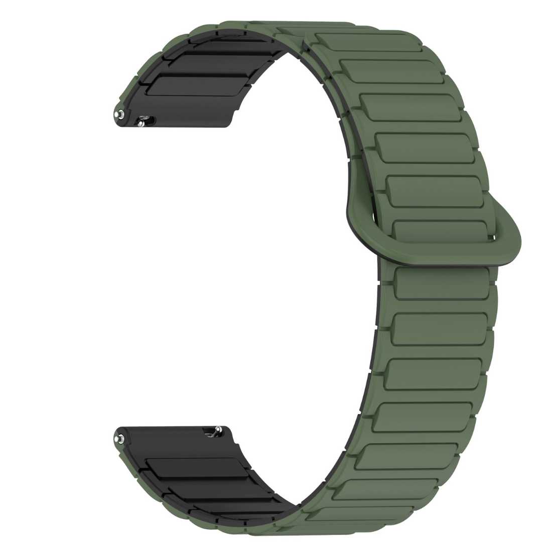 Curele Ceas Smart 22mm din Silicon cu închidere magnetică, khaki