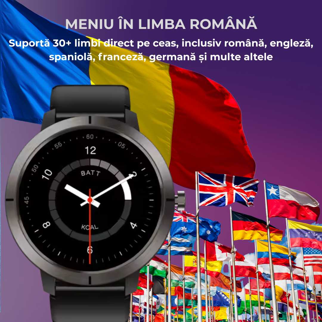 Smartwatch LUMAUDiO® HidraNav, rezistent la inot si scufundari, GPS performant, meniu in romana