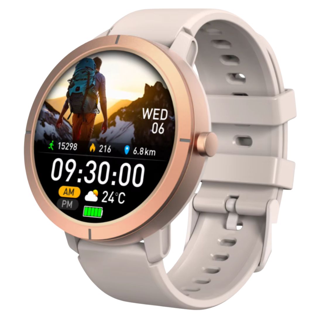 Ceas Smartwatch LUMAUDiO® HidraNav Rezistent la inot și GPS performant, Aurriu