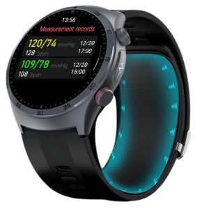 Smartwatch LUMAUDiO® Tenso cu monitorizare exactă a tensiunii arteriale și apeluri Bluetooth, negru