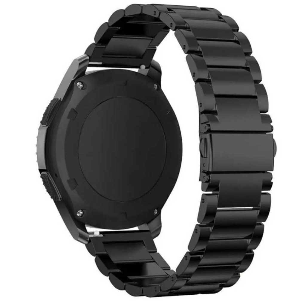 Curele Ceas Smart 22mm din otel inoxidabil, cu Catarama, negru