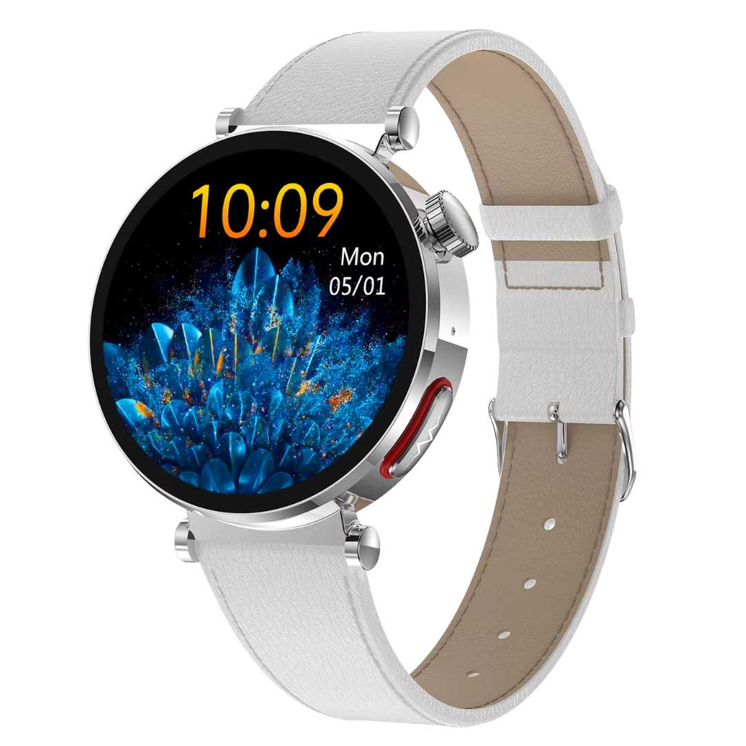 Ceas Smartwatch dama LUMAUDiO® Pulsara cu monitorizare tensiune arterială și 2 curele incluse, GRI