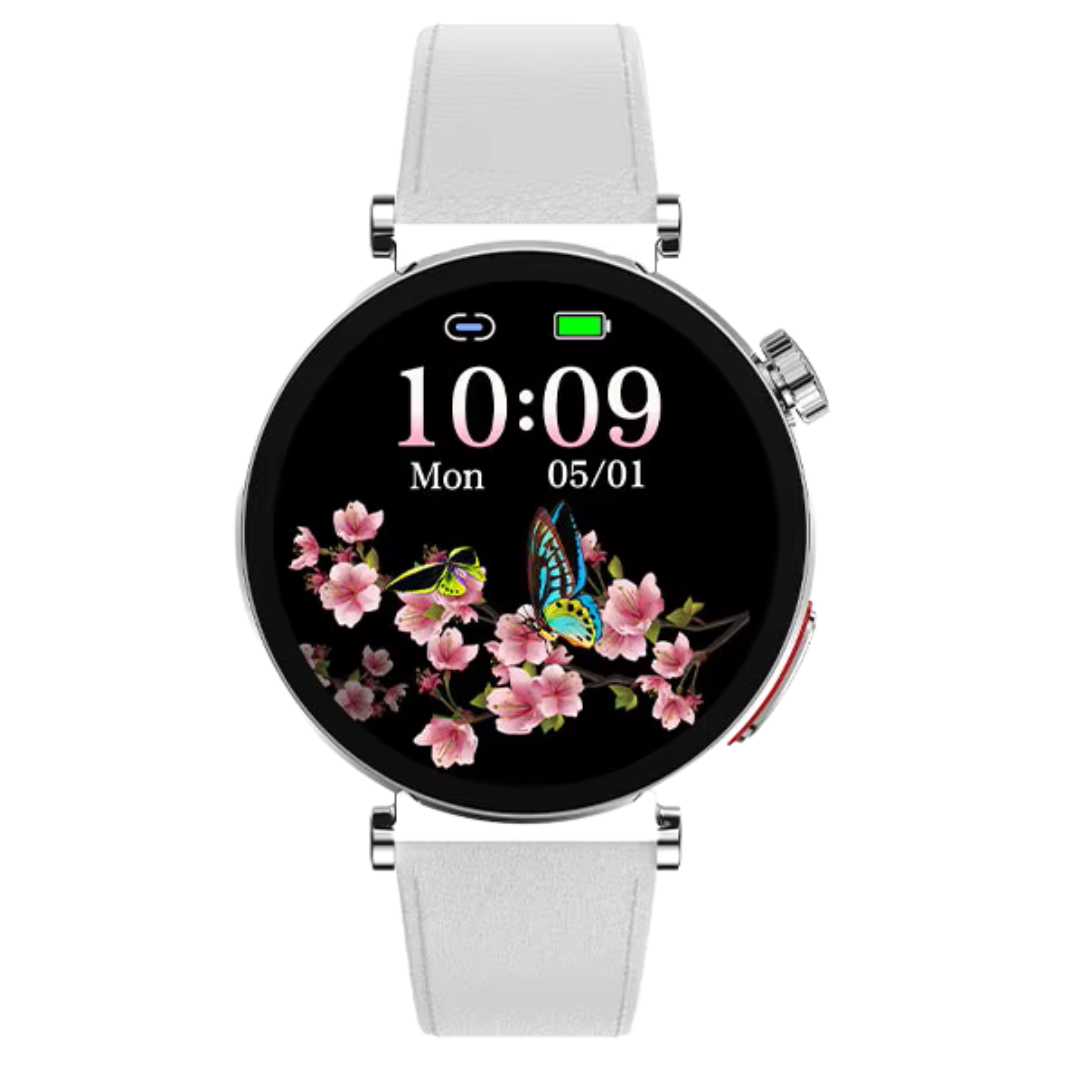 Ceas Smartwatch dama LUMAUDiO® Pulsara cu monitorizare tensiune arterială și 2 curele incluse, GRI