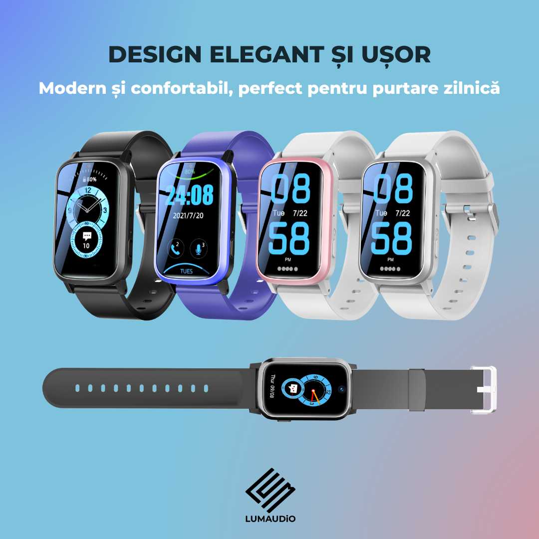 Ceas Smartwatch Copii LUMAUDiO® Navikid cu slot SIM 4G și localizare GPS