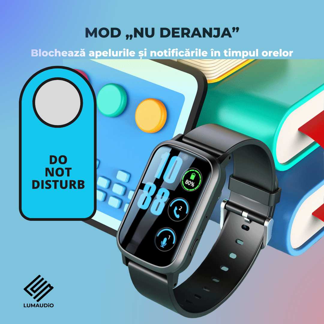 Ceas Smartwatch Copii LUMAUDiO® Navikid cu slot SIM 4G și localizare GPS