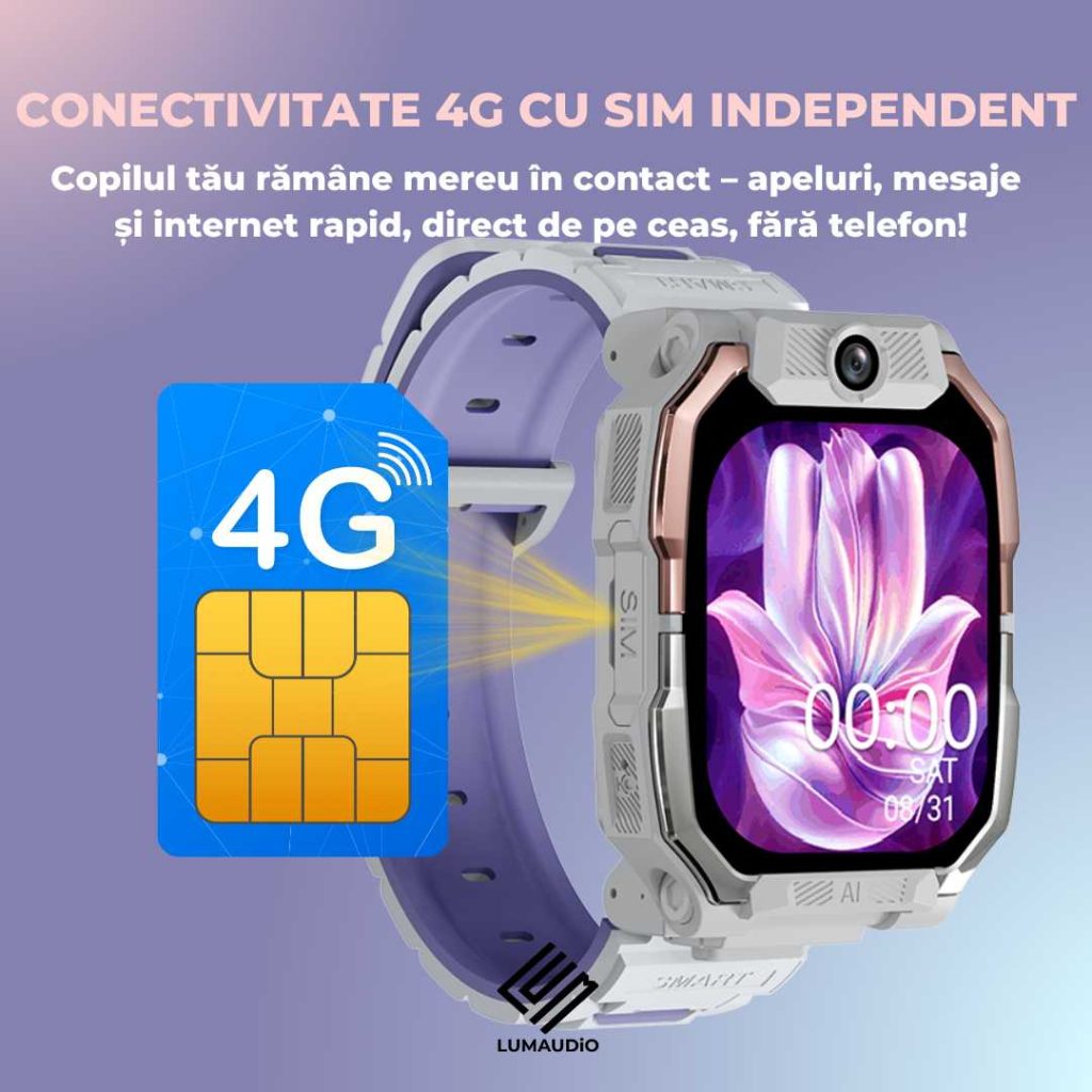 Smartwatch Copii LUMAUDiO® Transformers cu GPS, apel video HD și monitorizare sănătate