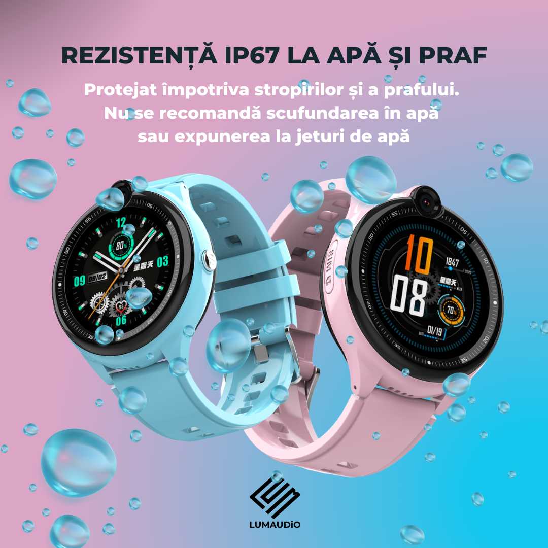 Smartwatch Copii LUMAUDiO® Dora 4G cu GPS, Apeluri Video HD și WhatsApp