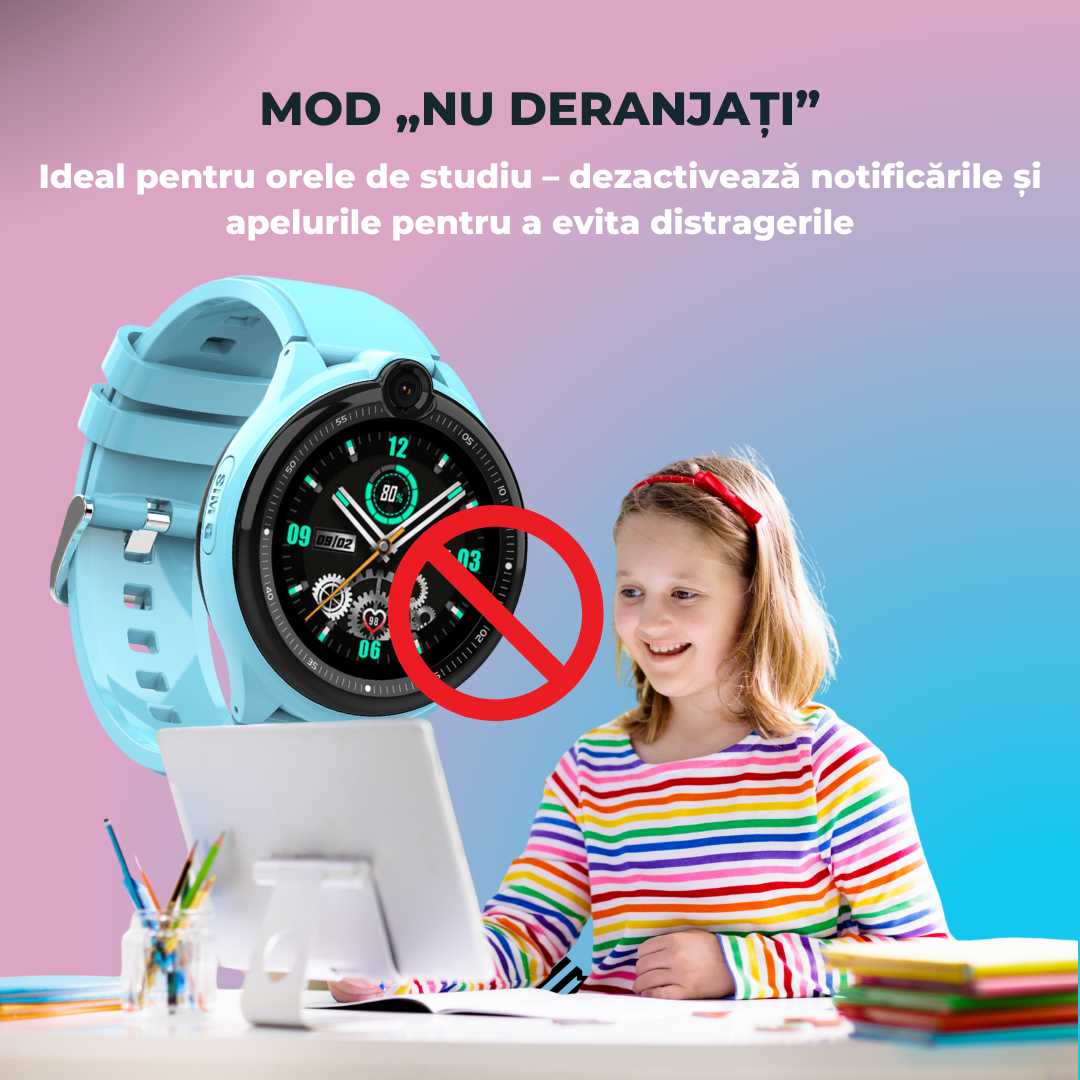 Smartwatch Copii LUMAUDiO® Dora 4G cu GPS, Apeluri Video HD și WhatsApp