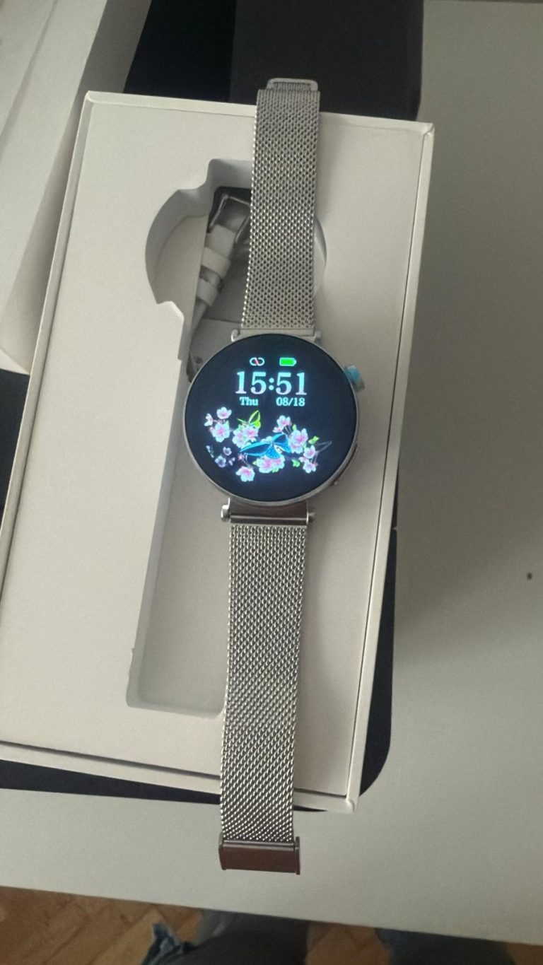 Click pentru a vizualiza full screen Ceas Smartwatch dama LUMAUDiO® Pulsara cu monitorizare tensiune arterială și 2 curele incluse